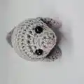 Manatee Friend Amigurumi Pattern step 4 - final assembly and finishing