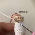 Doll Aybuke Amigurumi Pattern step 2 - assembly progress