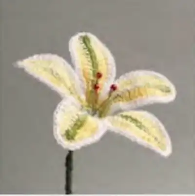 Crochet Flower Patterns Book Pattern step 3 - details and accessories