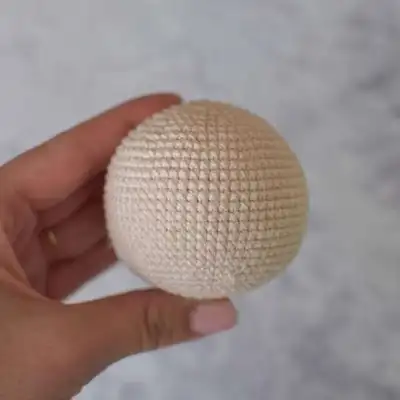 Iron Man Amigurumi Pattern step 2 - assembly progress