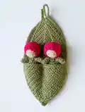 Cherry Babies Amigurumi Pattern step 1 - construction progress