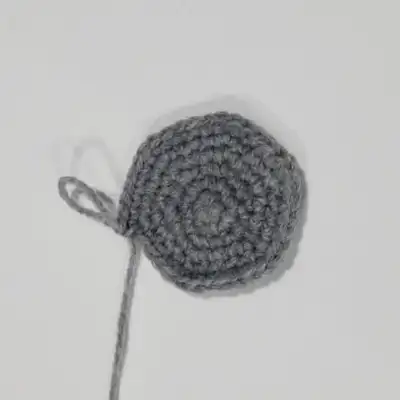 Elephant Amigurumi Pattern step 2 - assembly progress