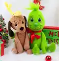 Baby Grinch and Max Amigurumi Pattern step 1 - construction progress