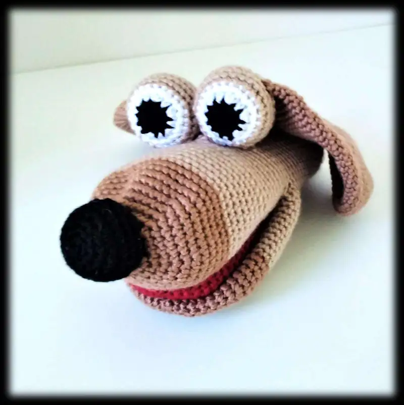 Free Intermediate crochet pattern: Dog Hand Puppet Amigurumi Pattern - Easy to follow tutorial