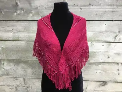 Paris At Night Shawl Pattern step 3 - details and accessories