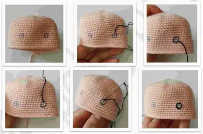 MIMOSA BABY Amigurumi Pattern step 2 - assembly progress