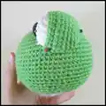 Frog Prince Amigurumi Pattern step 3 - details and accessories