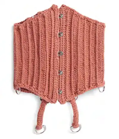 Crochet Corset Belt Pattern step 3 - details and accessories