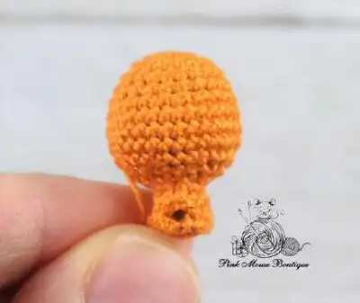Mr. Fox and His House Amigurumi Pattern step 2 - assembly progress