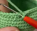 Crochet Emotional Support Pickle Amigurumi Pattern step 3 - details and accessories