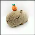 Capybara Amigurumi Pattern step 1 - construction progress