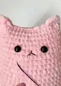 Cute cat Amigurumi Pattern step 2 - assembly progress