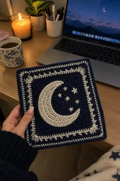 Night Sky Magic Bedspread Pattern step 1 - construction progress