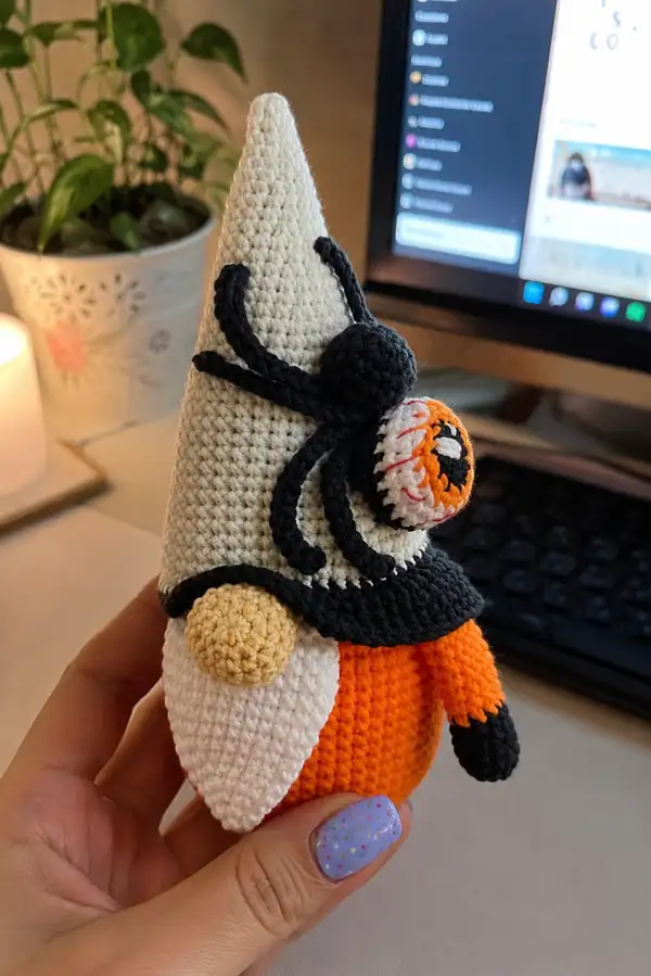 Spider Halloween Gnome Amigurumi Pattern